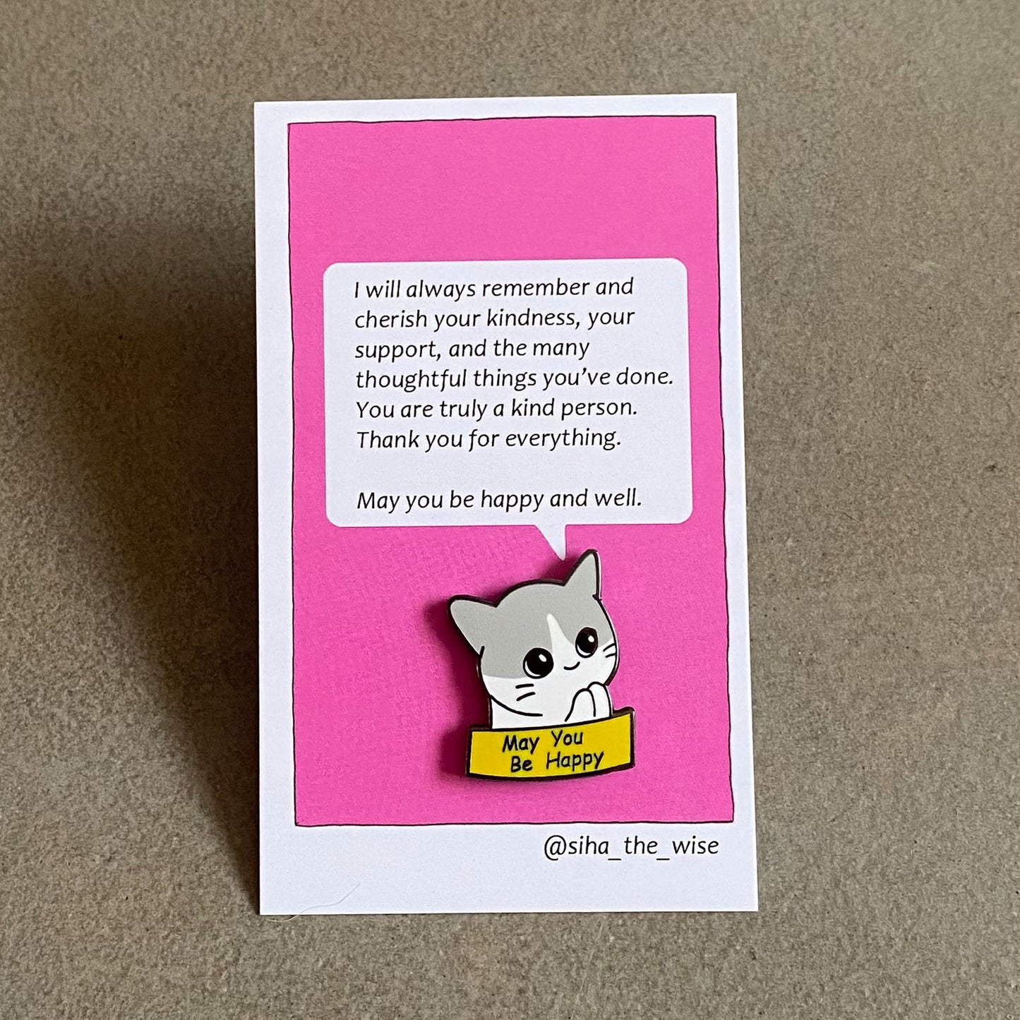 Siha the Wise Marta Wish Enamel Pin (Yellow)