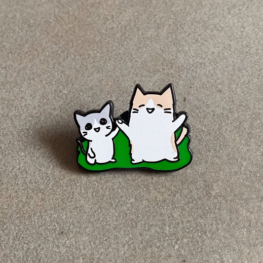 Siha and Marta Marathon Enamel Pin