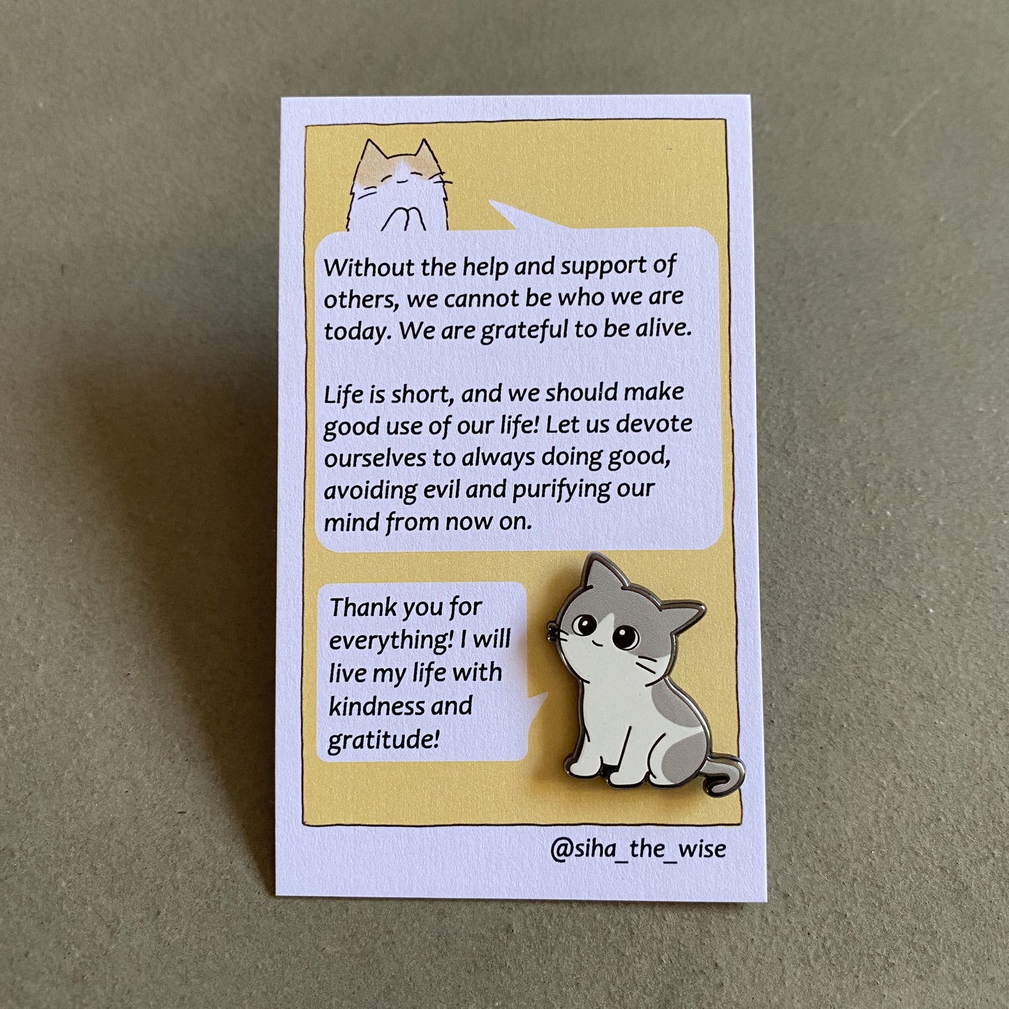 Siha the Wise - Marta Gratitude Enamel Pin