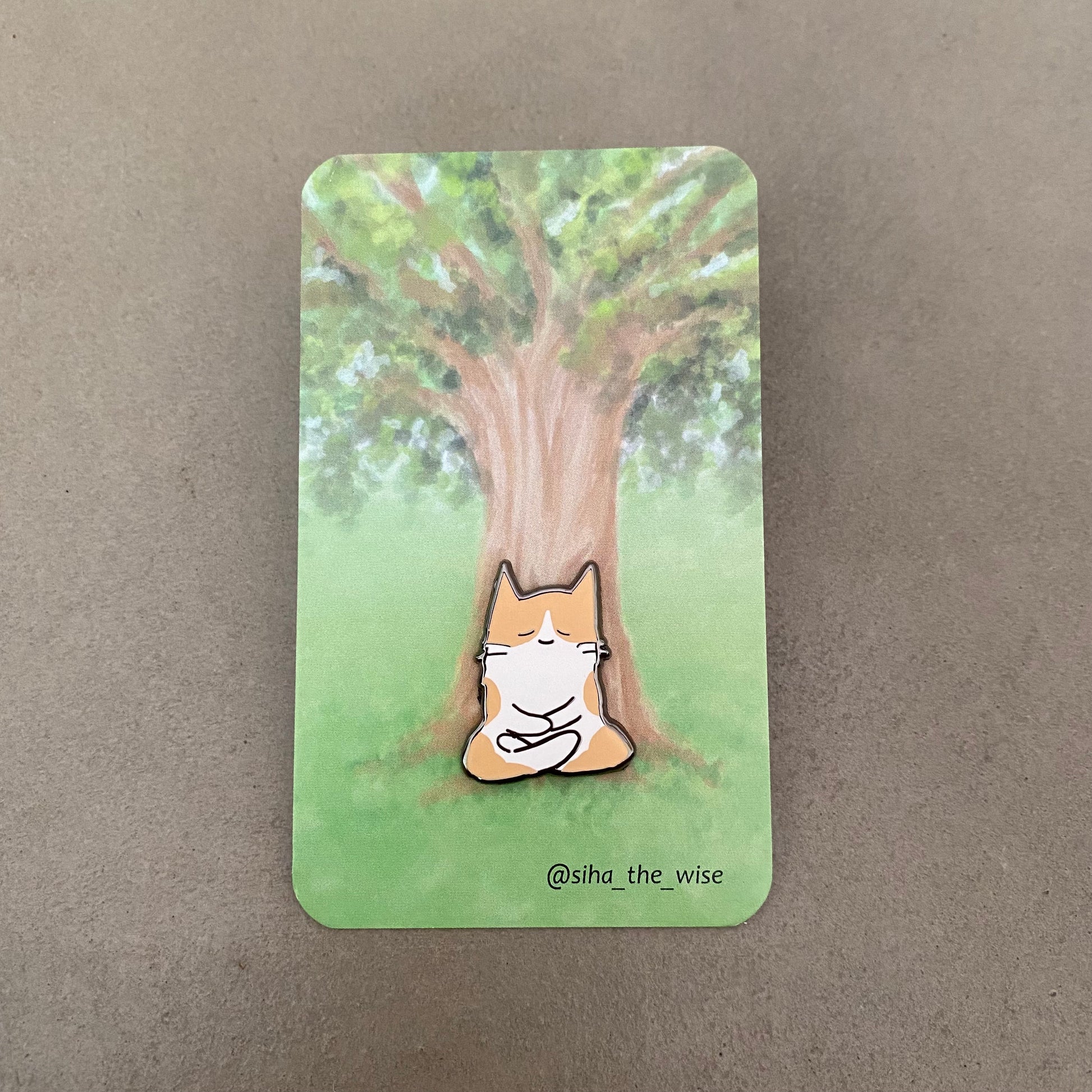 Siha the wise meditation pin with card